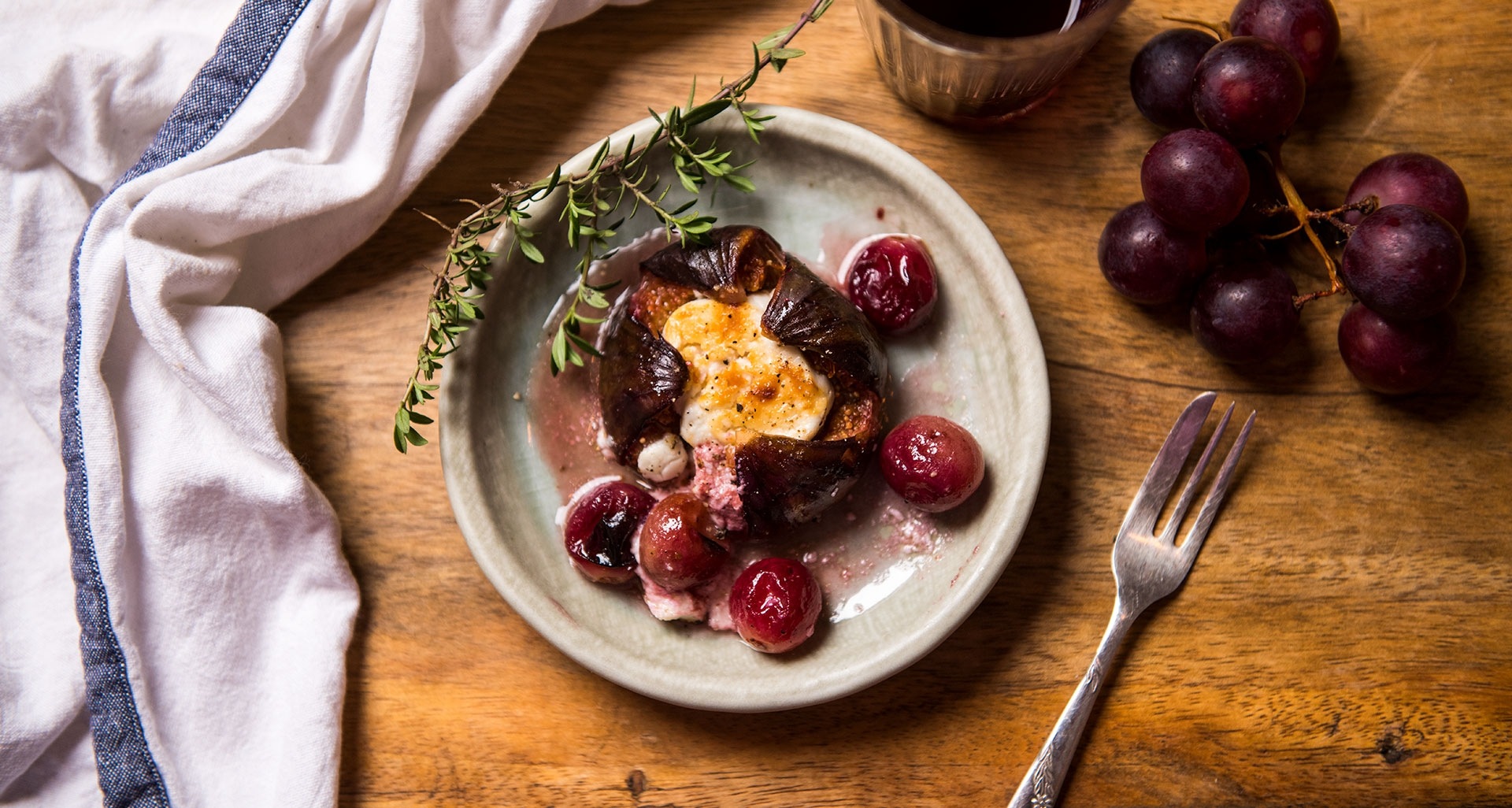 Mikroküche: Gratinierte Feigen mit Ziegenkäse