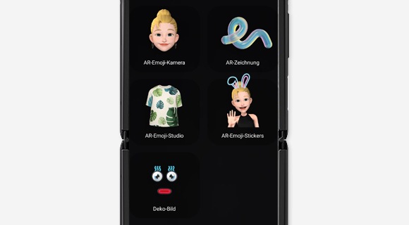 Screenshot der AR Zone-Funktionen
