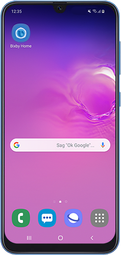 Tippe zum Starten von Bixby Voice auf die App in deinem Galaxy Smartphone.