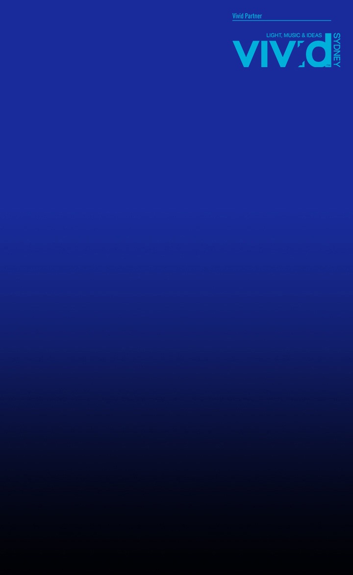 Blue background fades gradually to black.