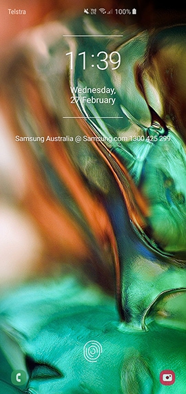 The information will then be displayed on the lock screen