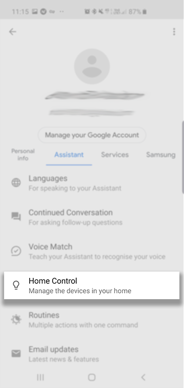 Home control