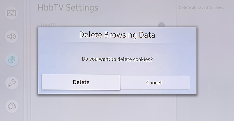 Delete Cookies