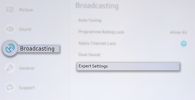 Broadcasting Menu