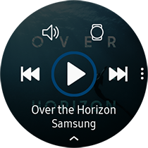 playing music from galaxy watch active