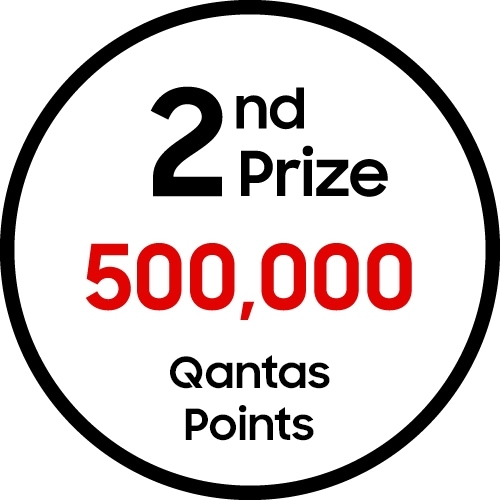 2nd prize 500,000 Qantas Points