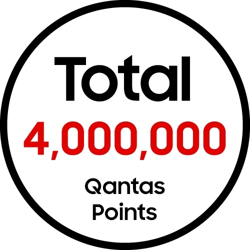 Total prize 4,000,000 Qantas Points