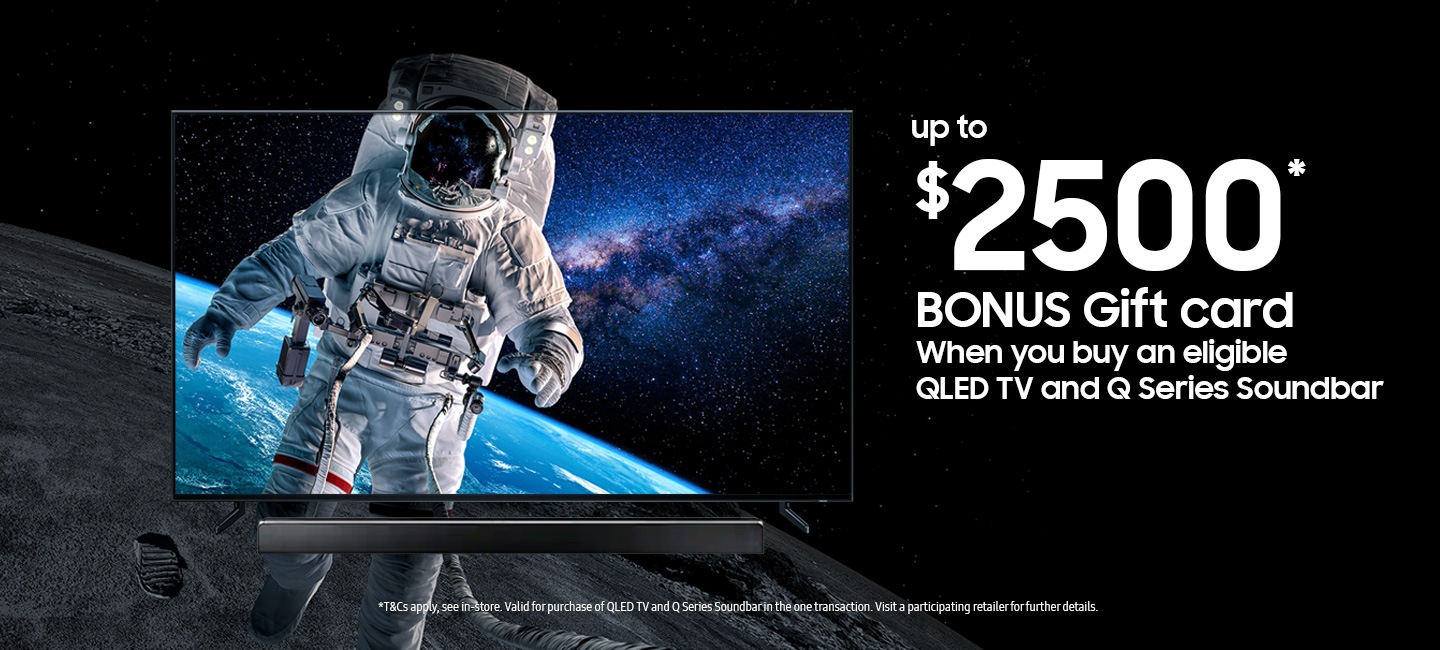 QLED Televisions and Q-series Soundbars Gift Card Offer