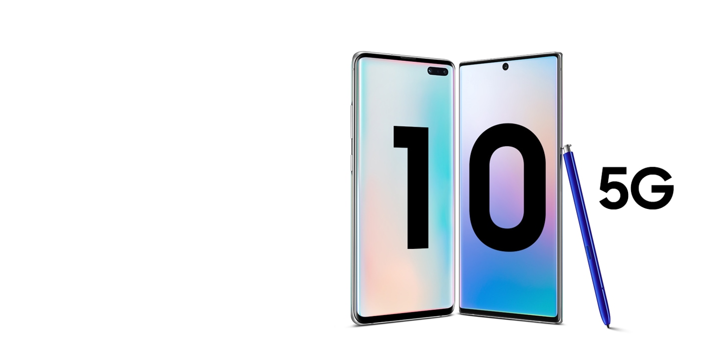 Galaxy s10 and Galaxy Note10 with S pen.