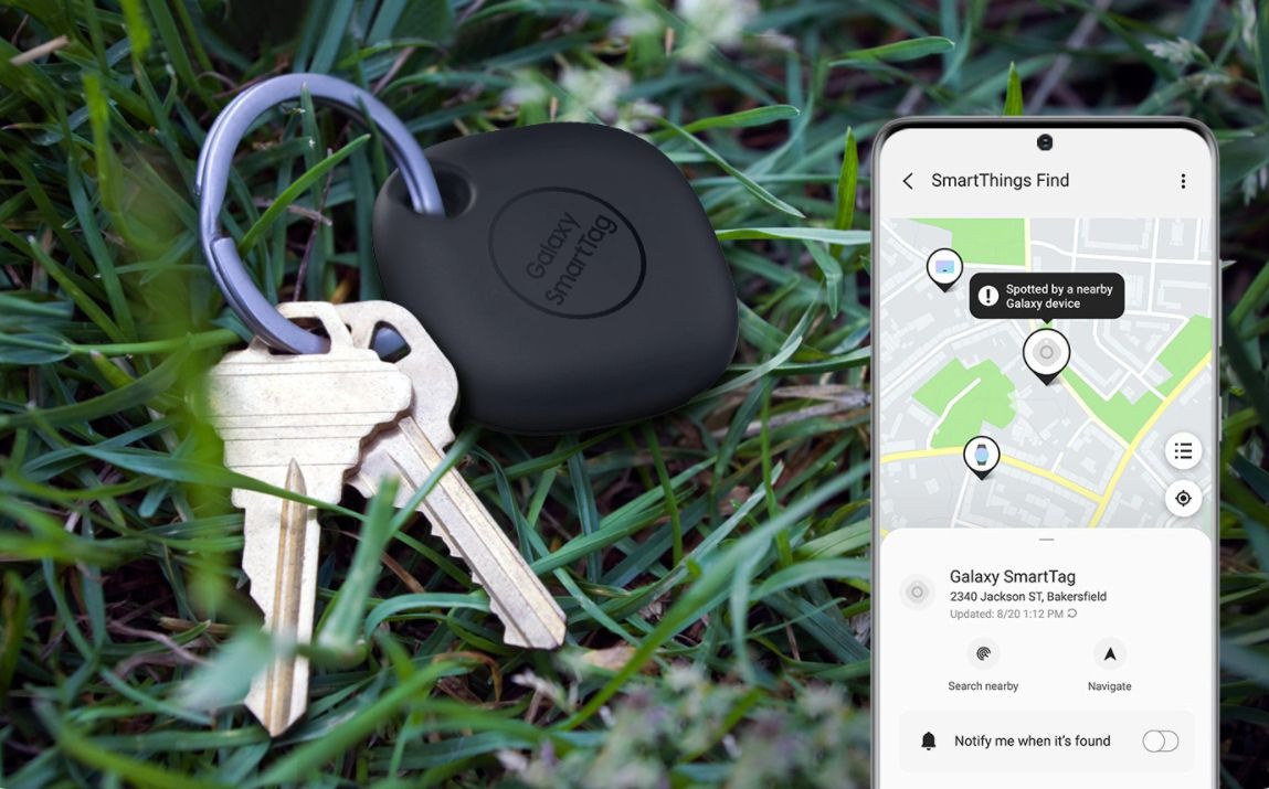 mogućnosti aplikacije SmartThings Find sa Galaxy SmartTag opcijom mogućnosti aplikacije SmartThings Find sa Galaxy SmartTag opcijom