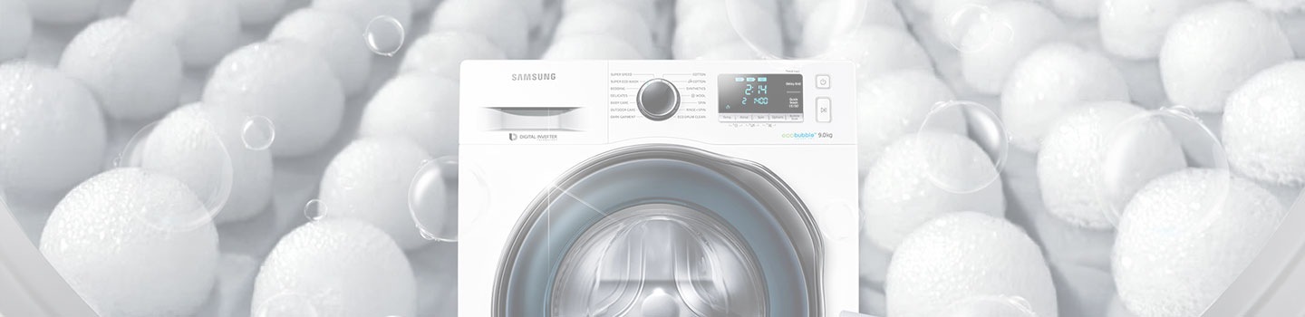 Samsung wasmachine Ecobubble bellen