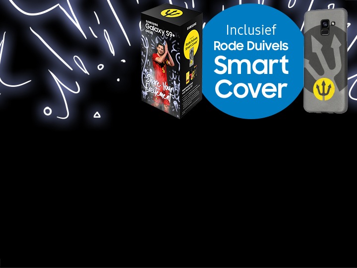 rode duivels smart cover op zwart vlak