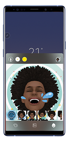 Selecteer jouw emoji uit Live Bericht venster