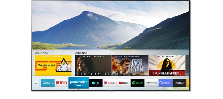 Een Smart TV toont verschillende video's waarvan gebruikers kunnen genieten via verschillende streamingdiensten.