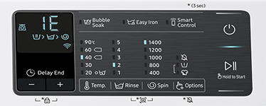 Codes d'erreur lave-linges Samsung 1E