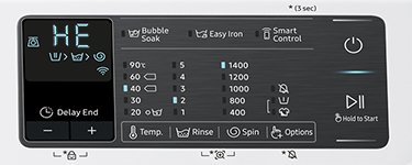 Codes d'erreur lave-linges Samsung HE