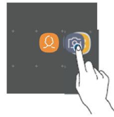 Faites glisser l’application vers une autre