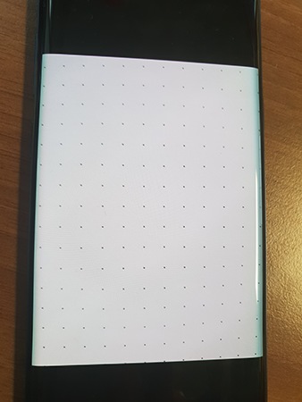 Couleurs différentes sur les côtés de l'ecran de mon Galaxy S9