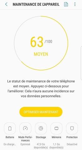 Maintenance de l'appareil, optimiser maitenant