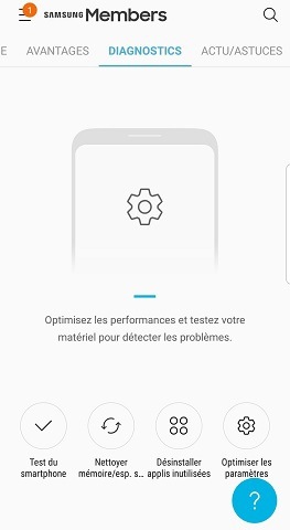 Samsung Members Diagnostics