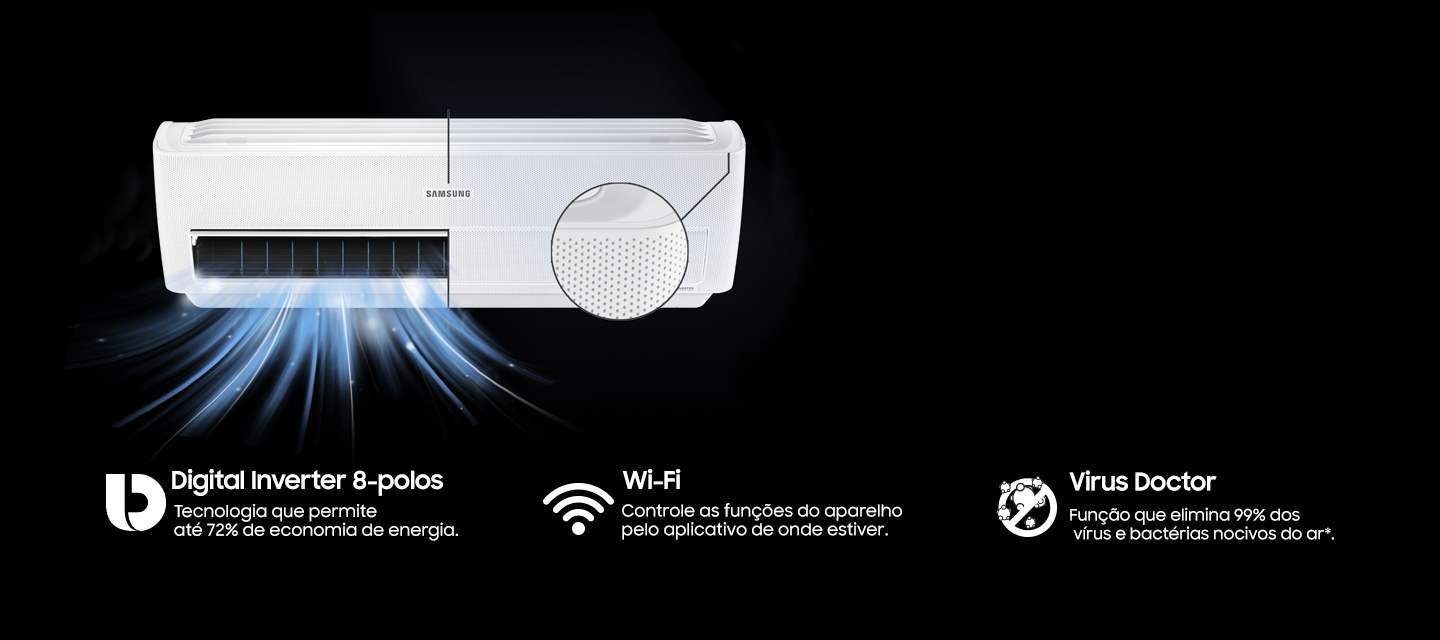 Imagem do ar-condicionado Samsung Wind Free