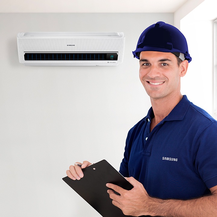 Suporte técnico ar-condicionado Samsung
