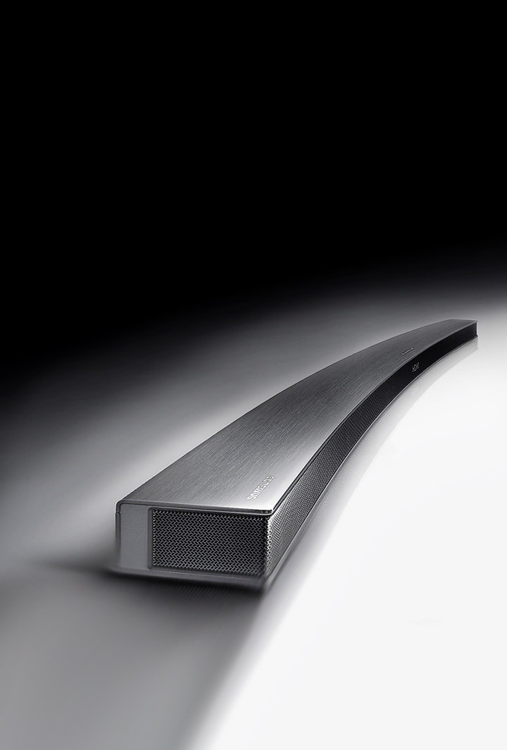 Soundbar Samsung Curvo em detalhe