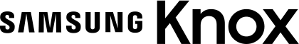 O logotipo Samsung Knox