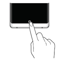 Como ligar a tela usando o botão Início no Galaxy A8/A8+ 2018?