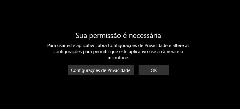 webcam solicitando permissão