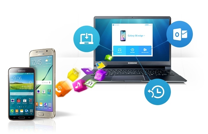 Backup de dados, restauração, sincronização e atualizações de software agora são gerenciadas em um único lugar.