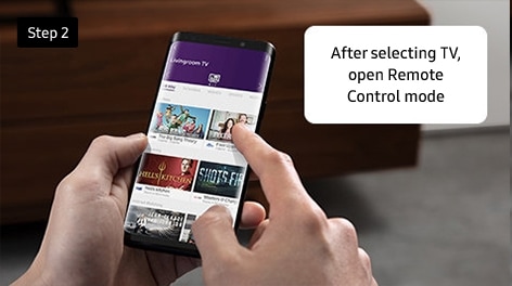 Step 2. After selecting TV, open Remote Control mode
