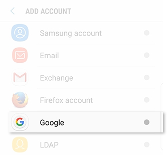 Galaxy S9 - How do I add accounts to my Samsung Galaxy S9 (SM-G960W)?