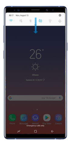 Notification panel