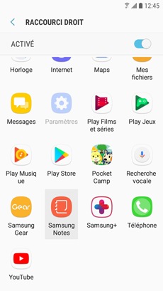 Galaxy J3 Prime : Épingler des applications sur l'écran de verrouillage (SM-J327W)