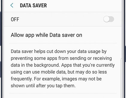 Turn Data Saver On or Off