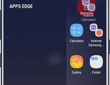 Remove Shortcuts from Apps Edge