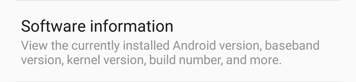 Locate the Software Version 2