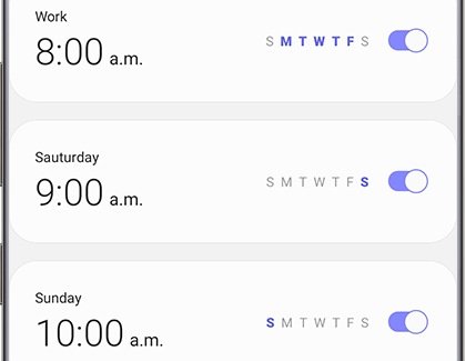 Delete an alarm