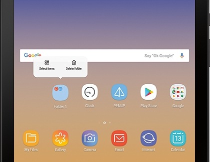 Delete a Folder from a Home screen