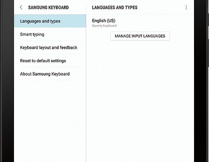 Samsung Keyboard Settings