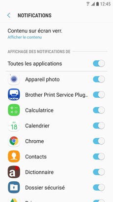 Galaxy J3 Prime : Modifier le type de verrouillage de l'écran (SM-J327W)