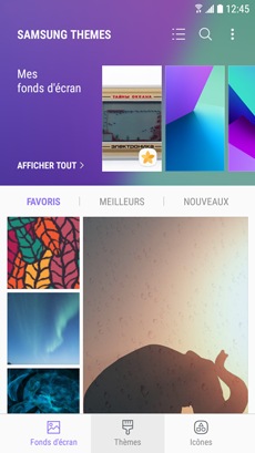 Galaxy J3 Prime : Télécharger et installer un thème (SM-J327W)