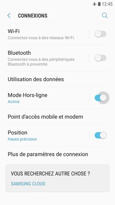 Galaxy J3 Prime : Mode hors-ligne (SM-J327W)