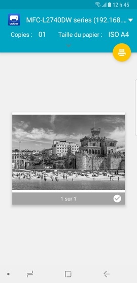Galaxy S9 : Imprimer un document (SM-G960W)