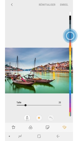 Galaxy S9 : Dessiner ou écrire sur une photo (SM-G960W)