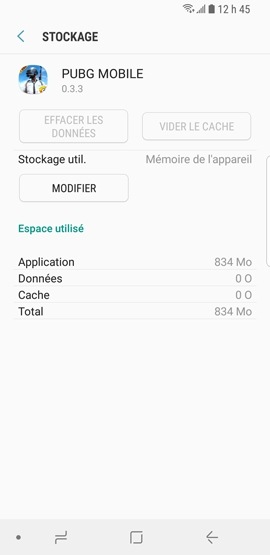 Galaxy S9 : Vider le cache ou effacer les données d'une application (SM-G960W)