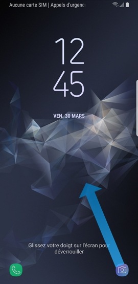 Galaxy S9 : Lancer rapidement l'application appareil photo (SM-G960W)