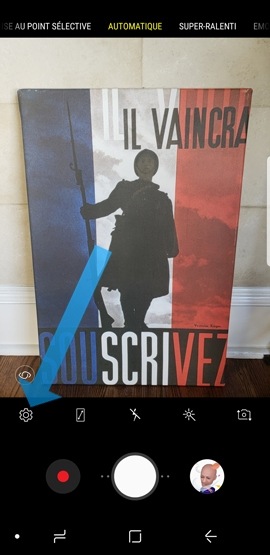 Galaxy S9 : Lancer rapidement l'application appareil photo (SM-G960W)