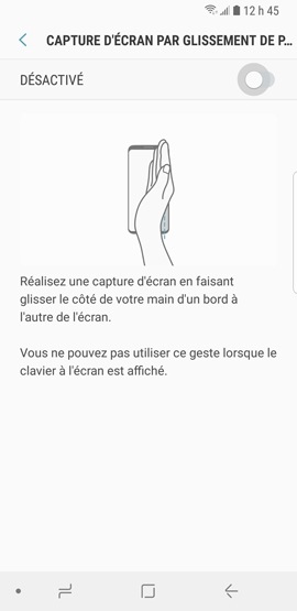 Galaxy S9+ : Réaliser une capture d’écran (SM-G965W)
